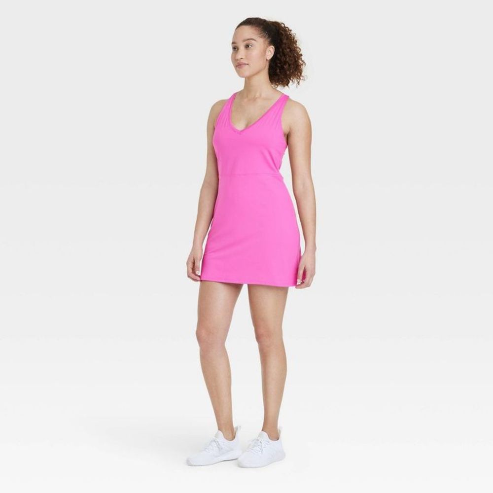 Women's Tennis Dress - All in Motion Vibrant Pink L